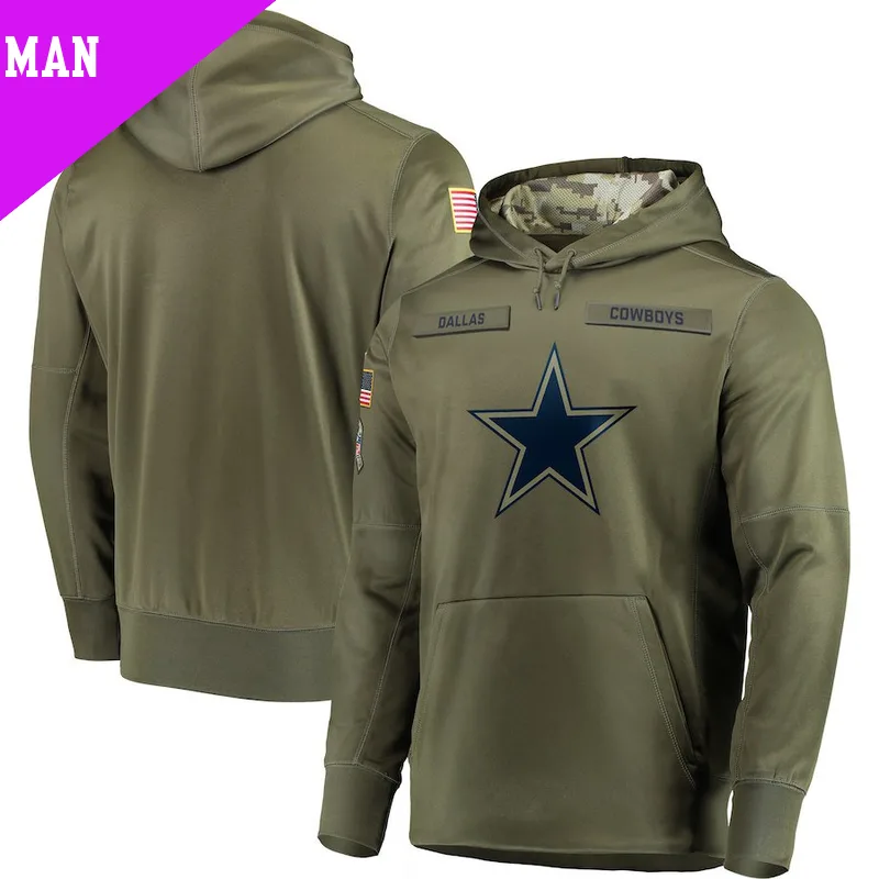 Men's new orleans saints 2018 olive salute to service pullover hoodie clearance